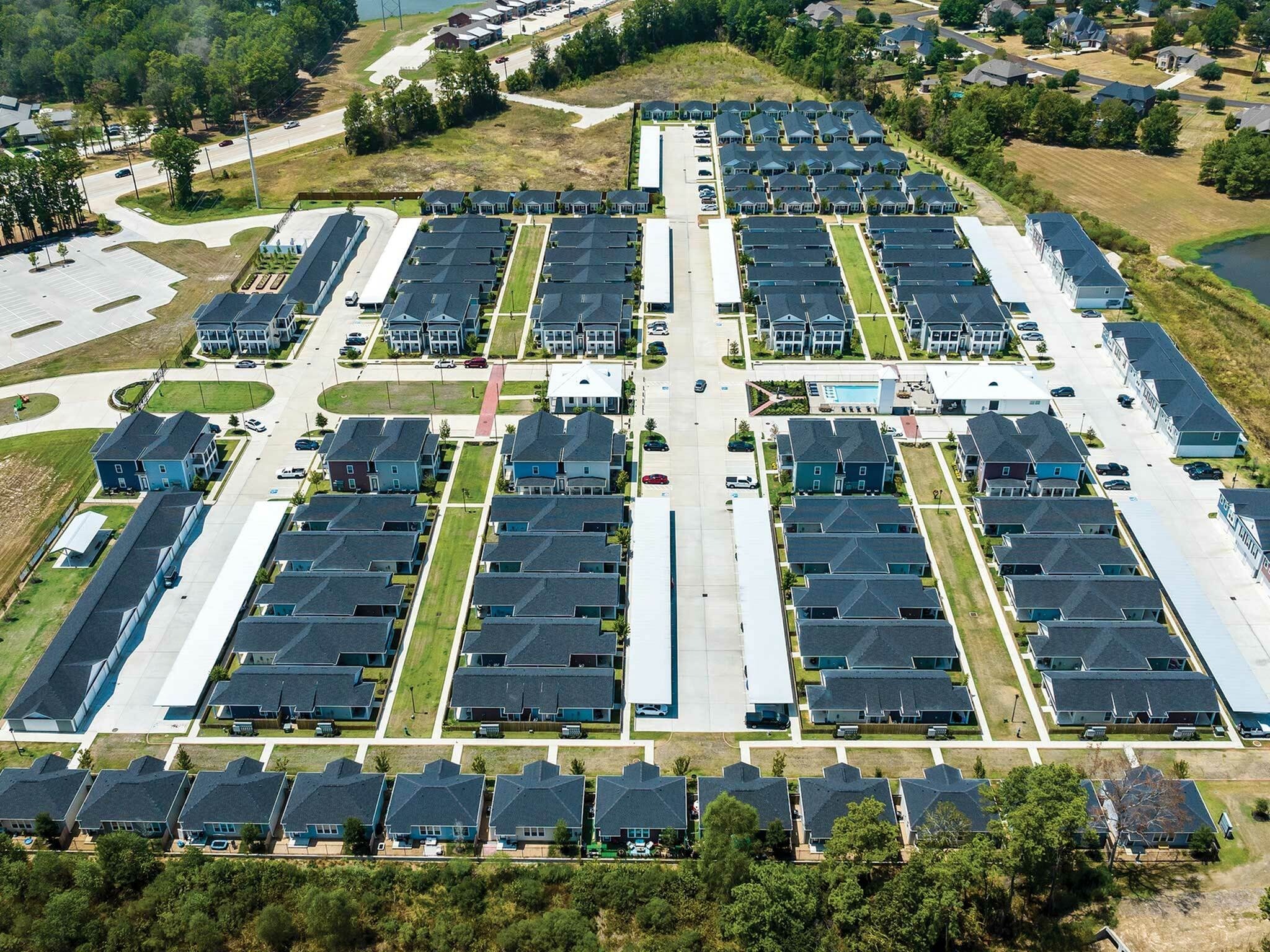 Exterior homes at LEO at West Fork