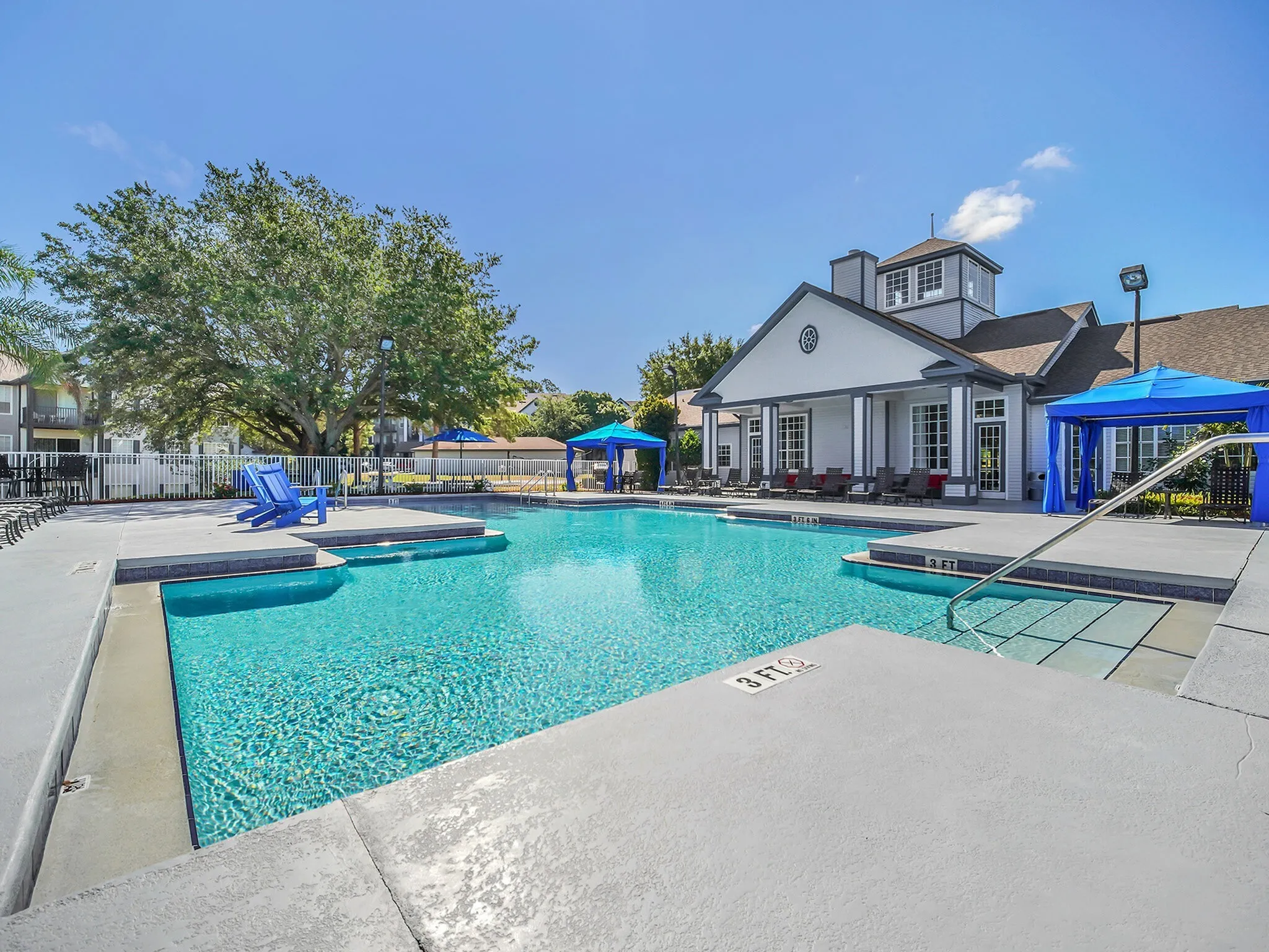 pristine swimming pool