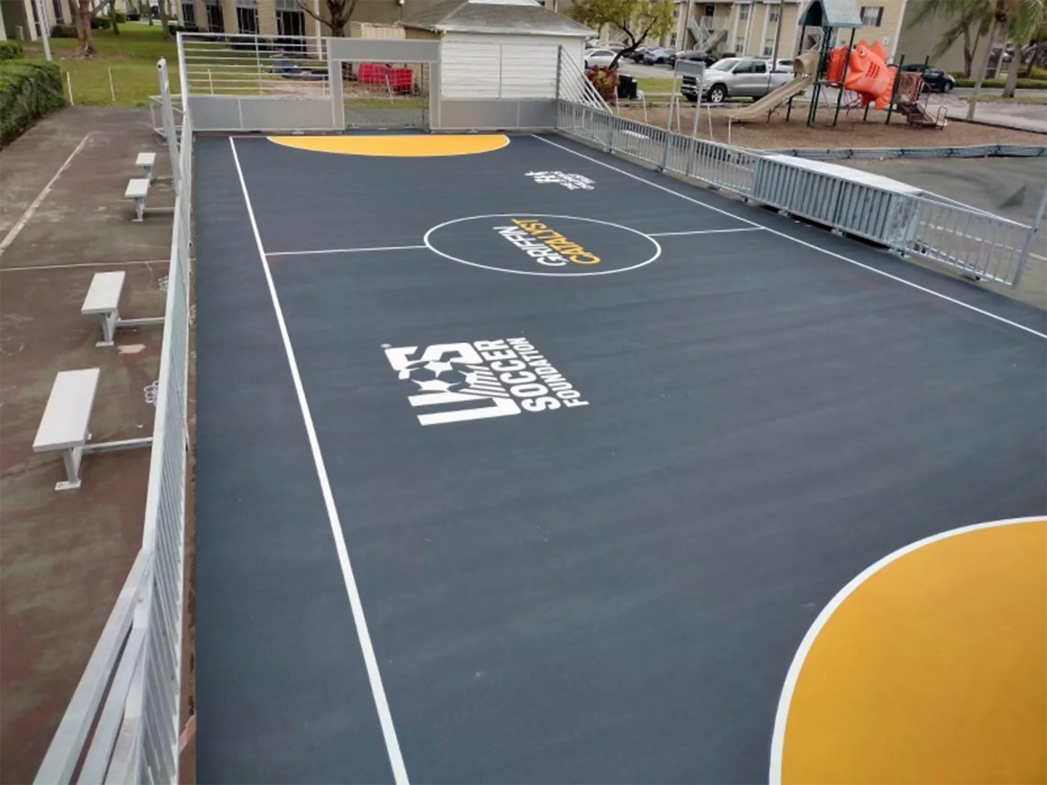 community basketball court