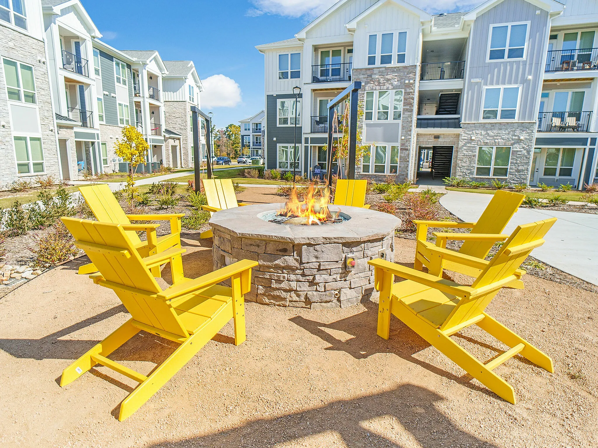 outdoor kitchen in Fuquay-Varina, NC apartments
