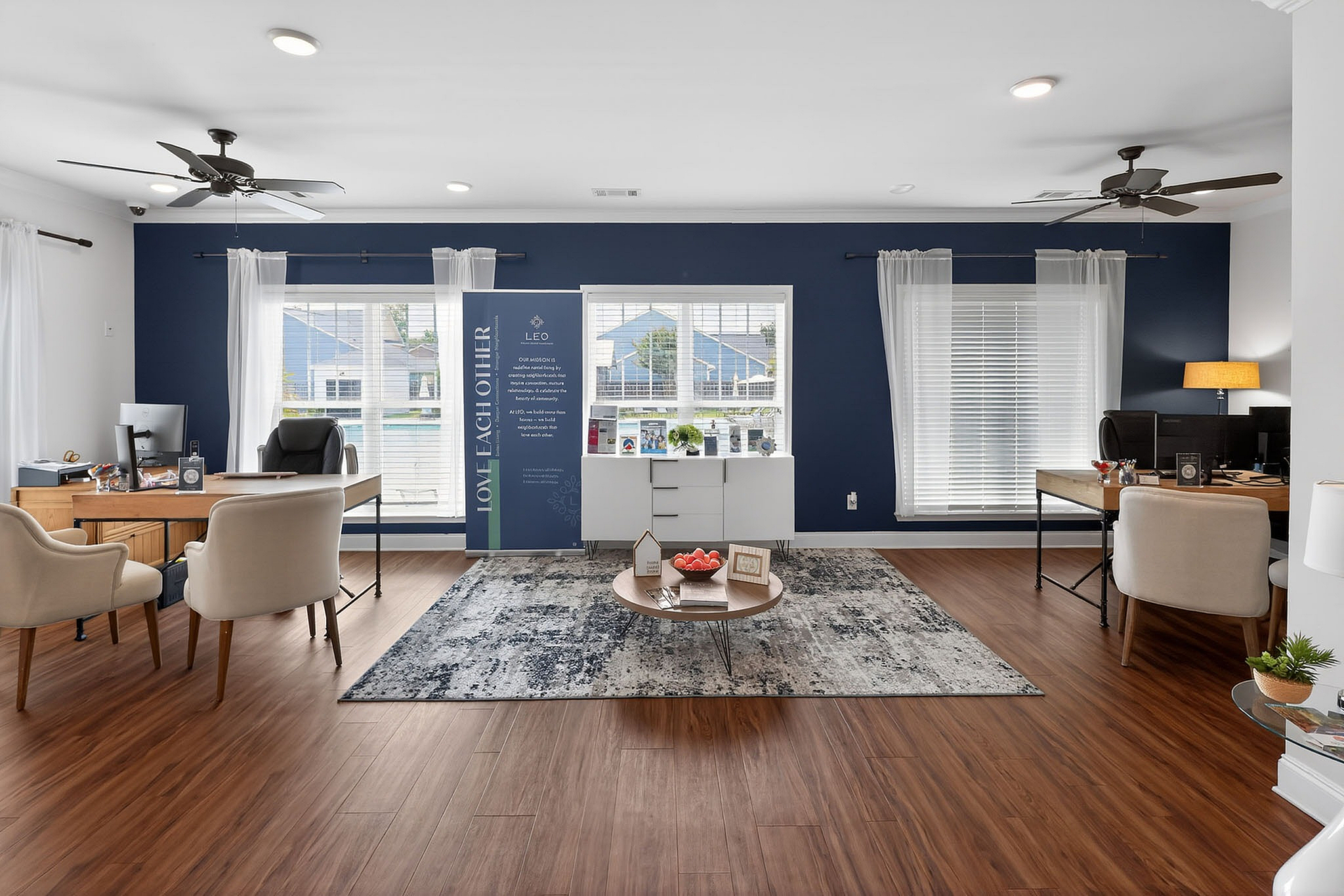 LEO at Augusta Commons - Single Family Rental - Office Lounge