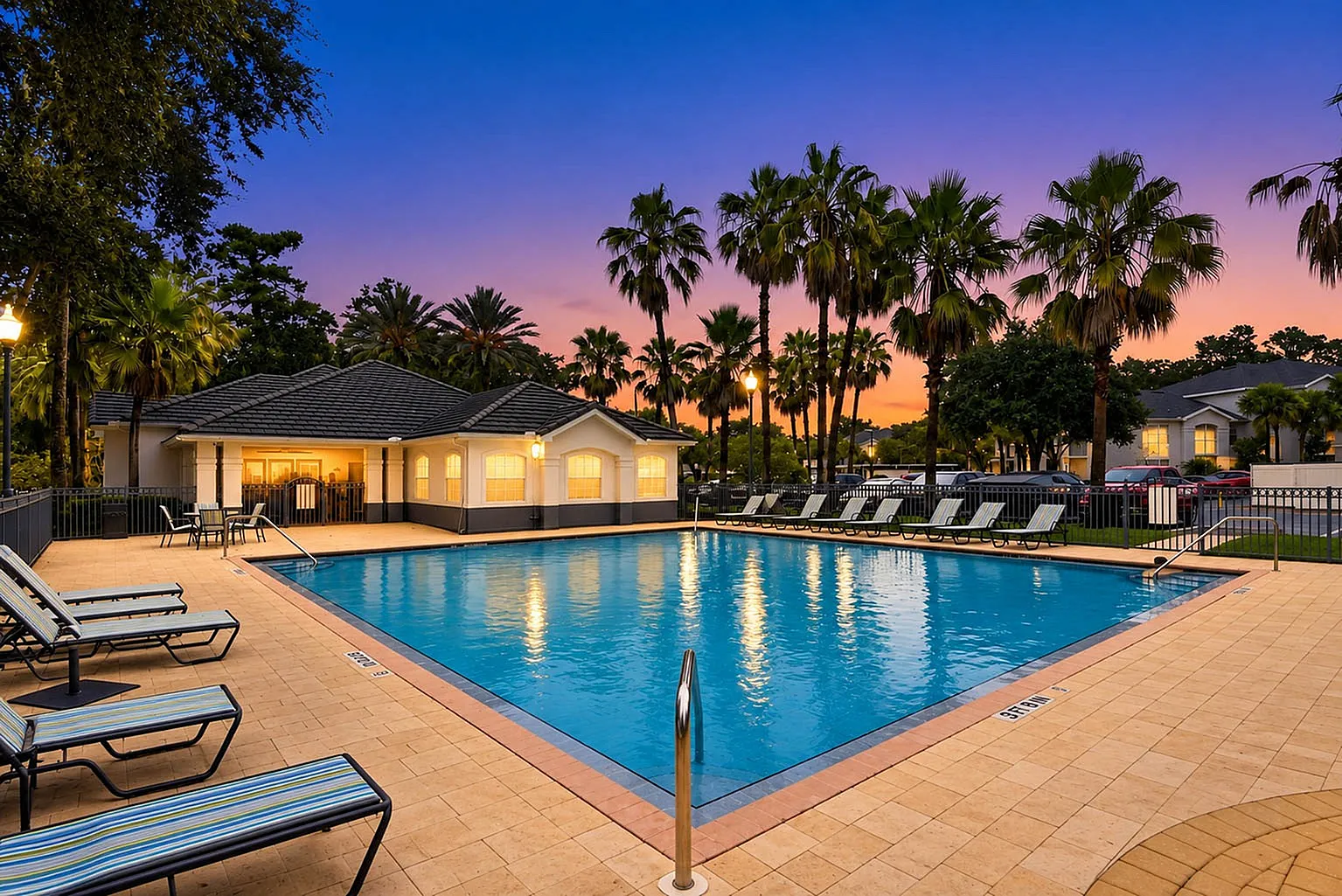 Lymestone Ranch - Pool at Sunset