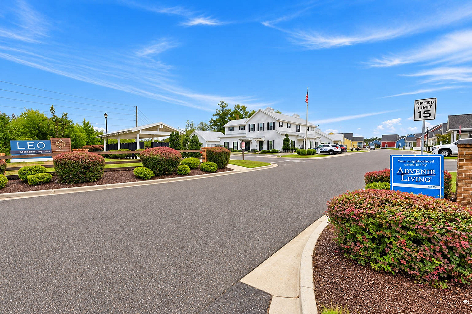 LEO at the Sanctuary- Single Family Rental Homes - Entrance Driveway