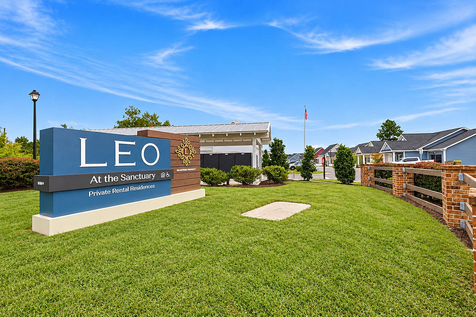 LEO at the Sanctuary- Single Family Rental Homes - Entrance Sign