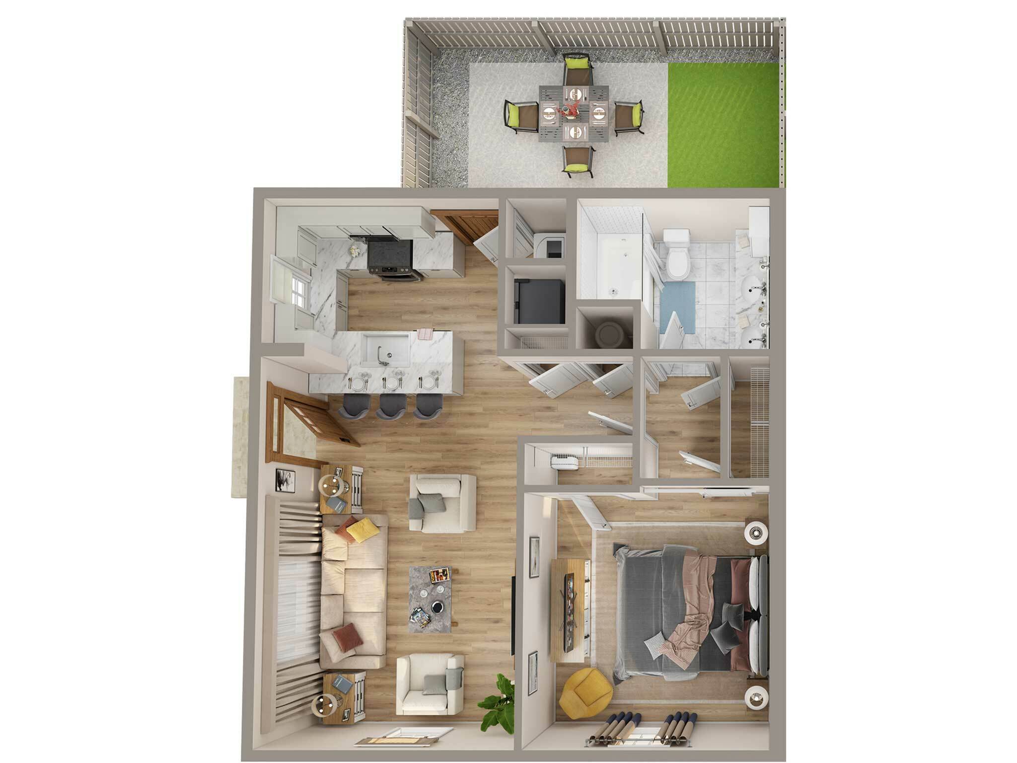 one bedroom apartment cottage
