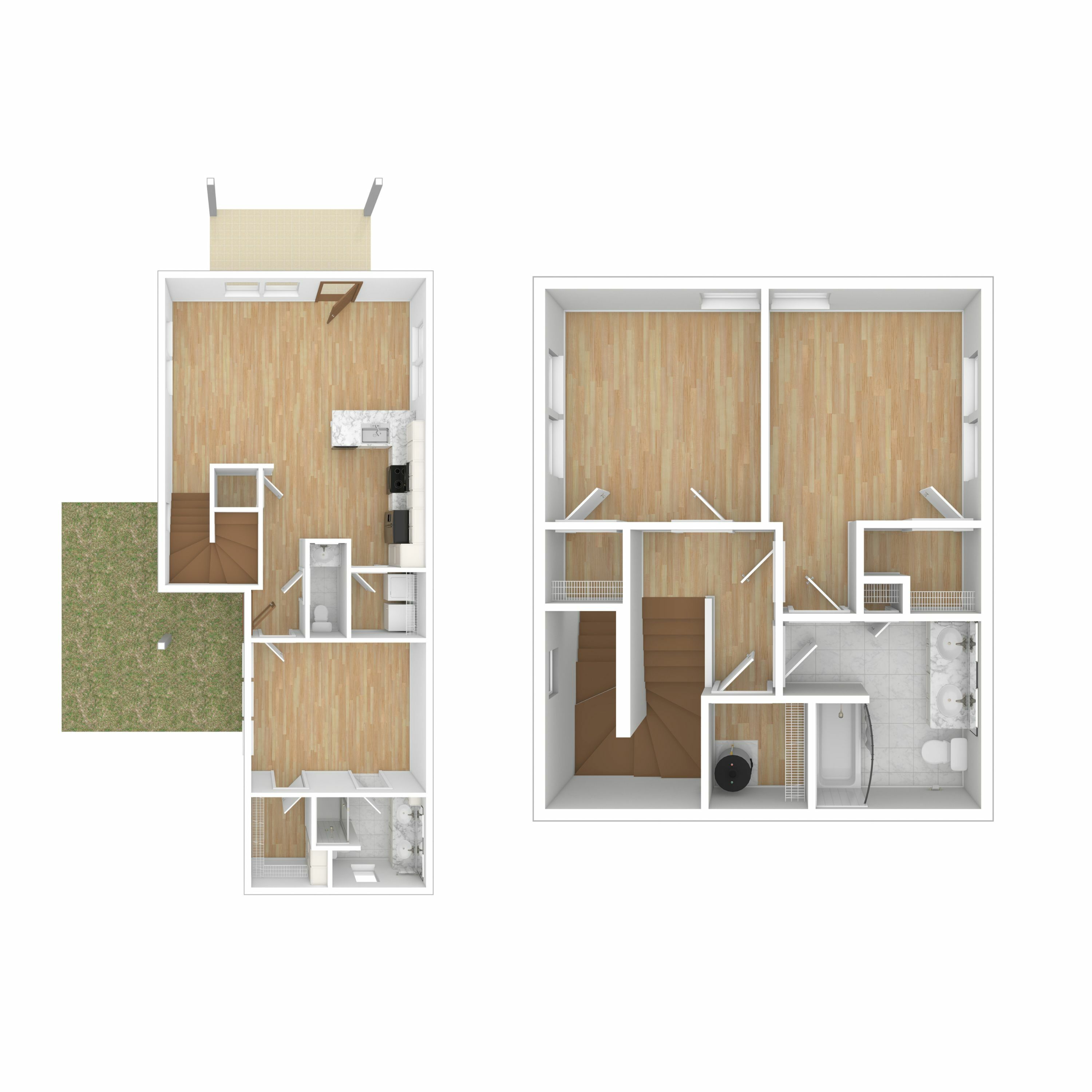 3 BR TownHouse Twin