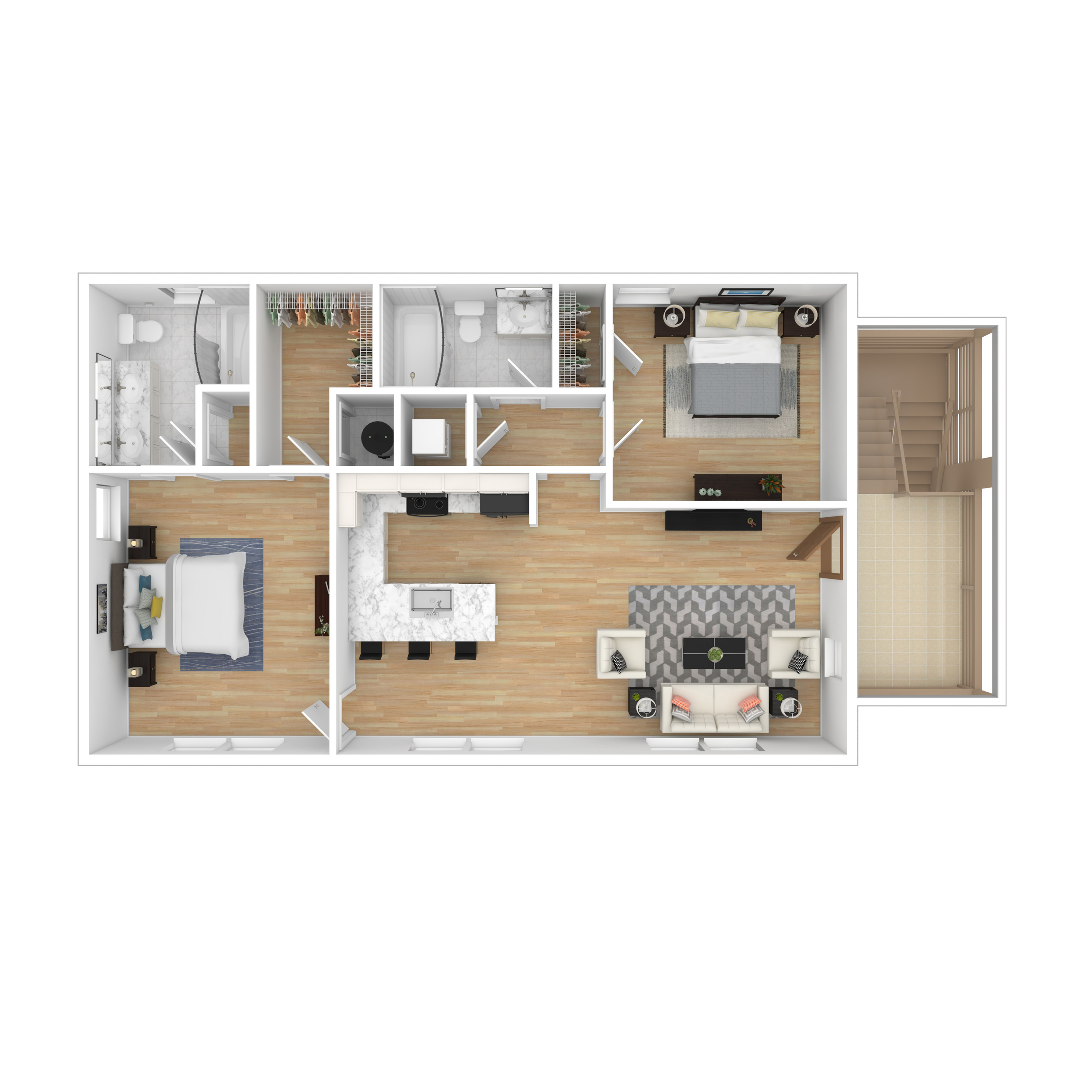 2BR Carriage House
