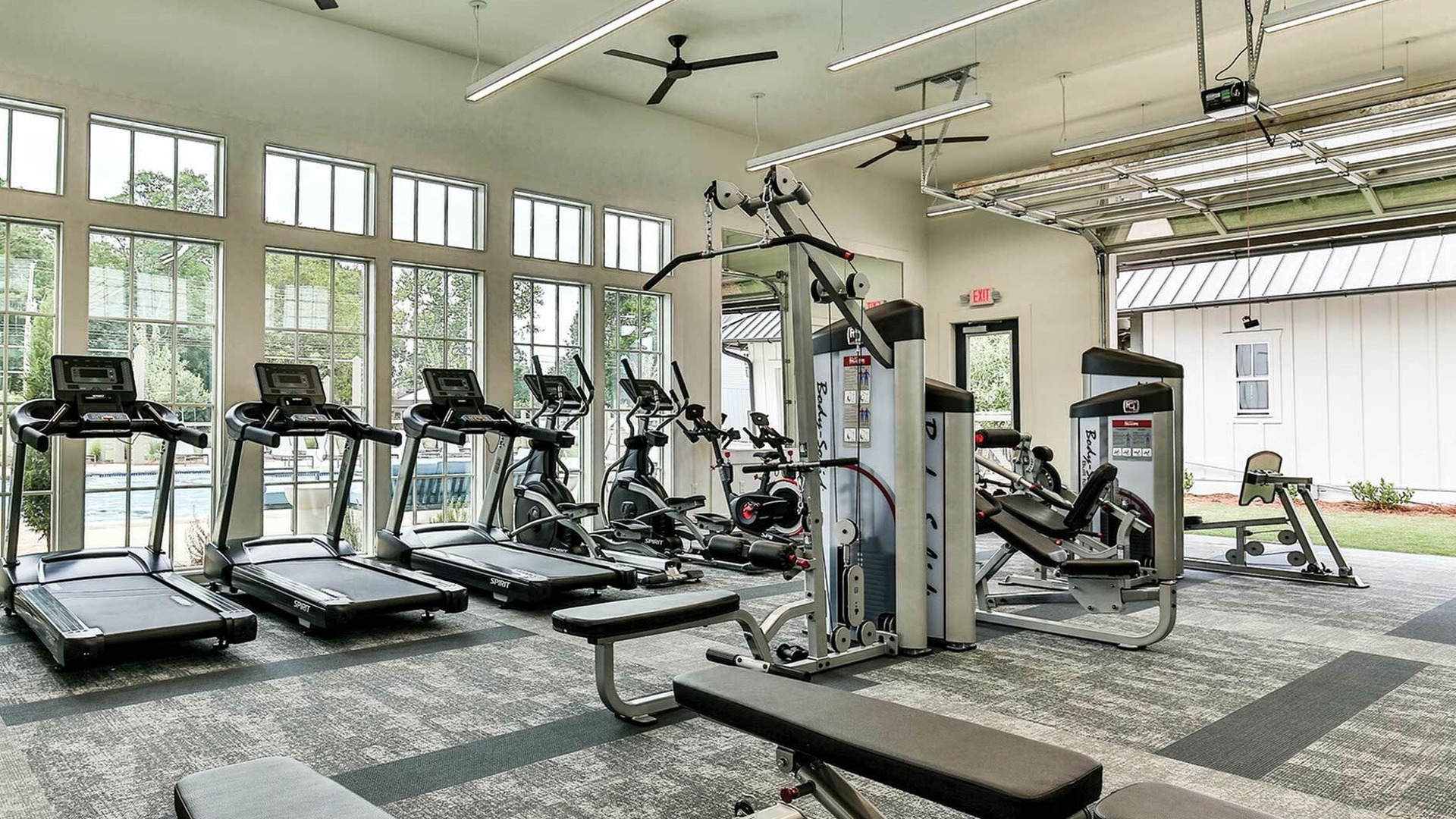 fitness center at homes near huntsville