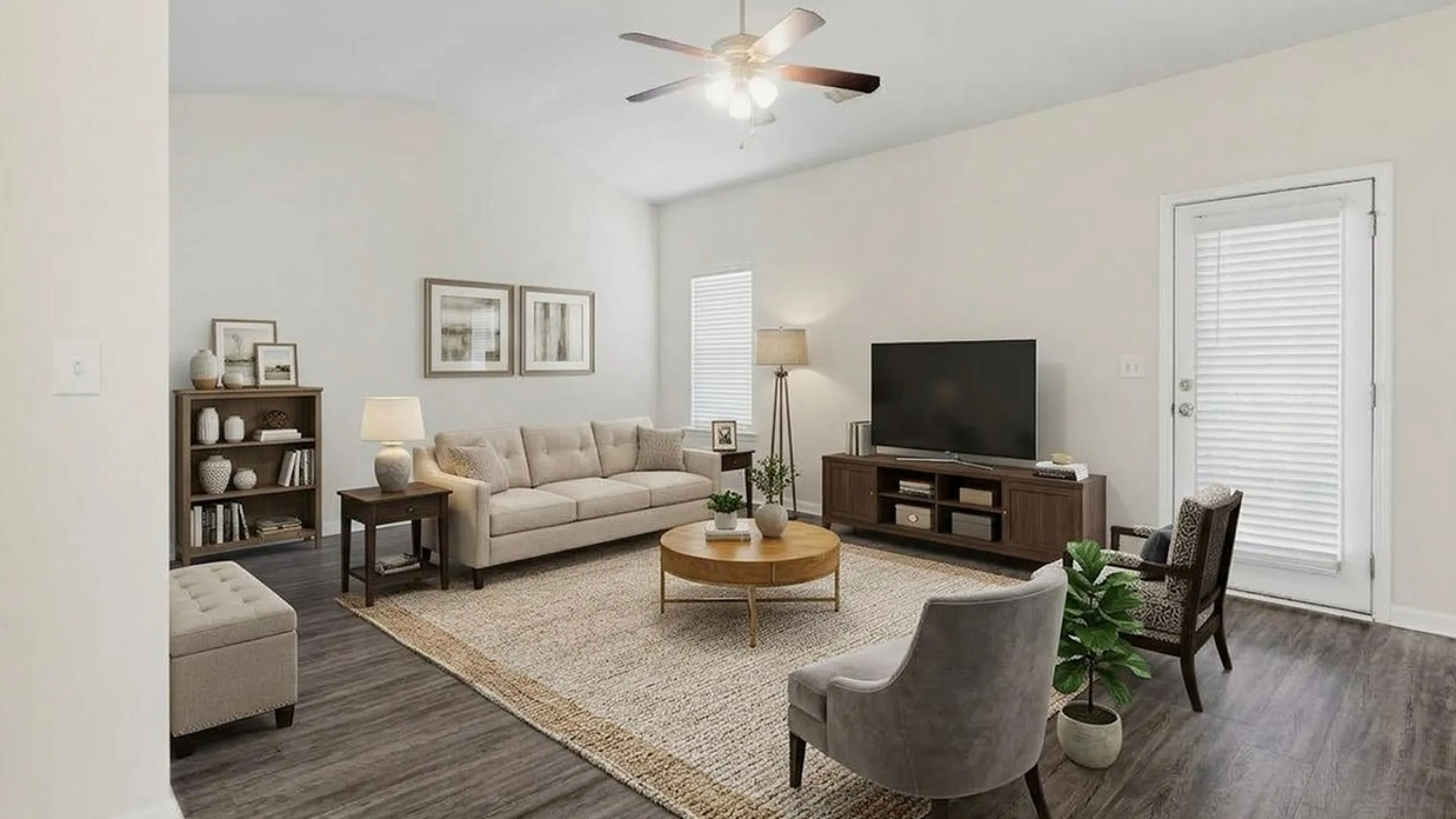 LEO at Augusta Commons - Single Family Rental - Spacious Living Room