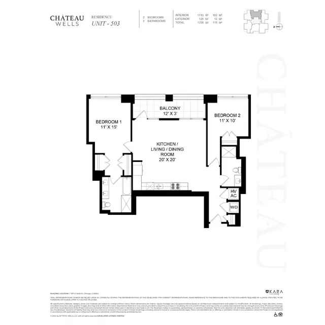Unit 703 floor plan