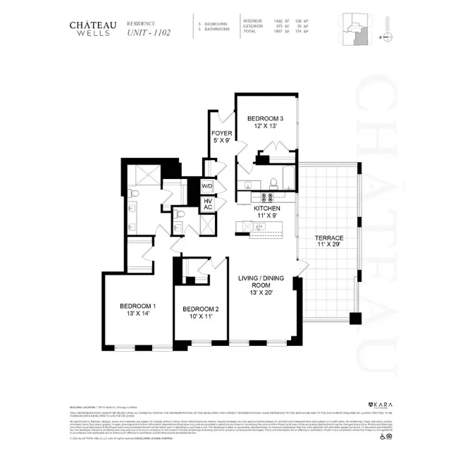 Unit 1102 floor plan