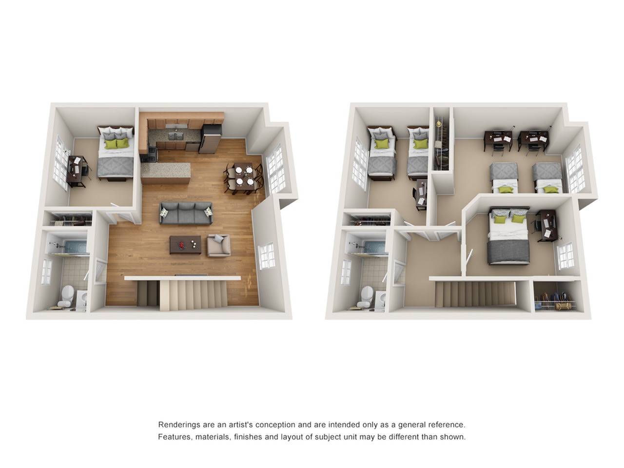 4 Town Floor plan