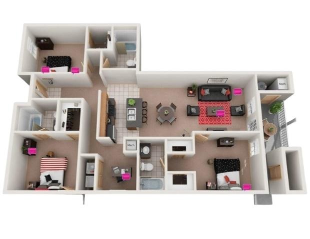 3BR, 3BA