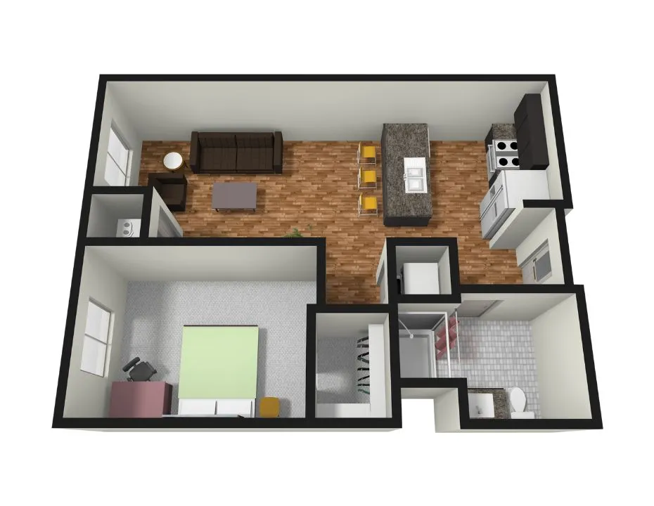 A1 - 1 Bed _ 1 Bath