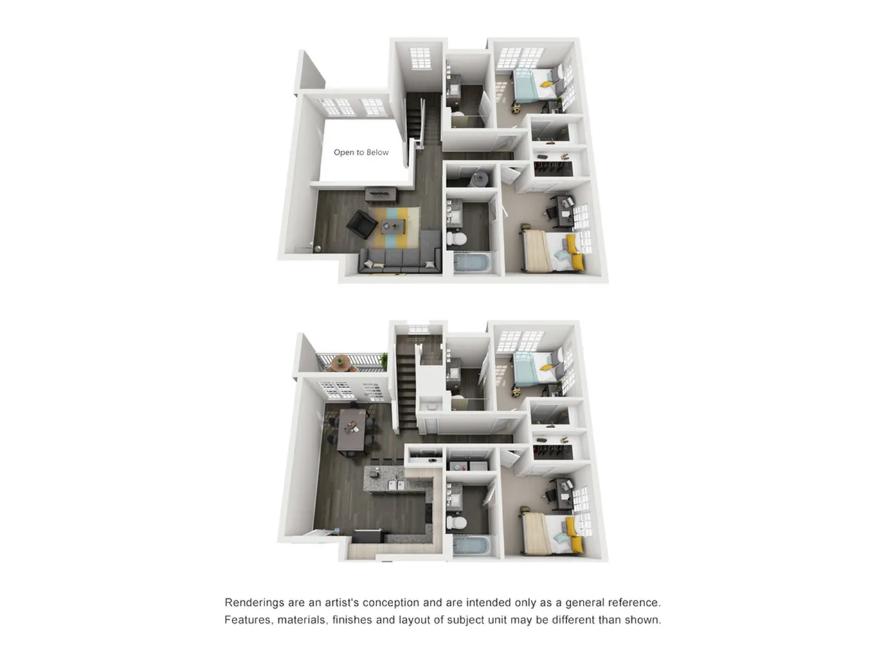 4 x 4 Floor Plan (1st Floor) | Paloma West Midtown | Atlanta Student Housing