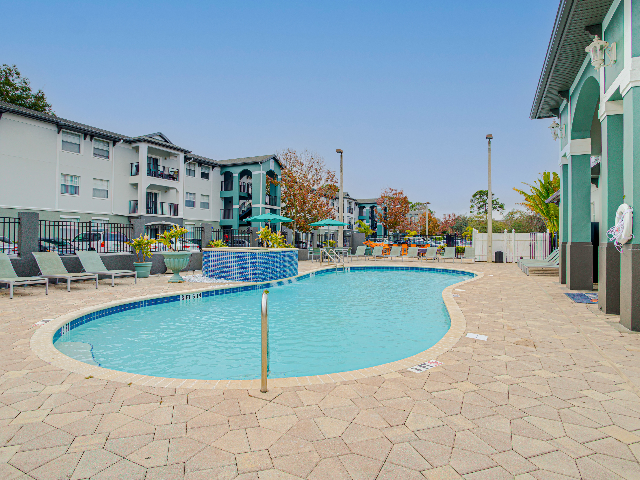 resort style pool
