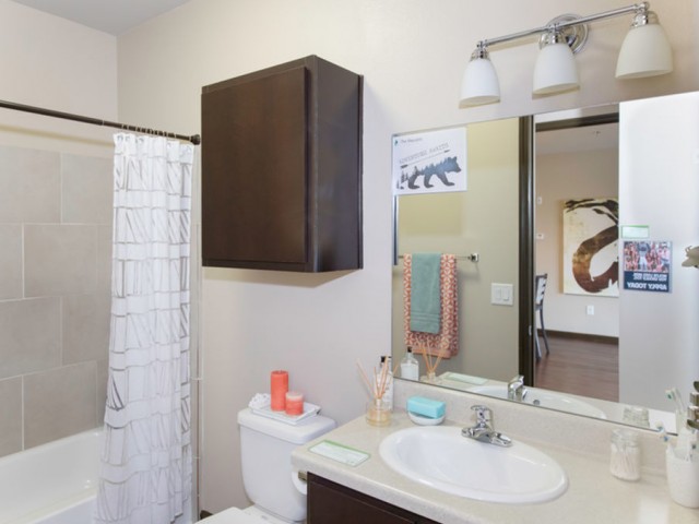 Image of Ceramic tile flooring in bathrooms for The Republic
