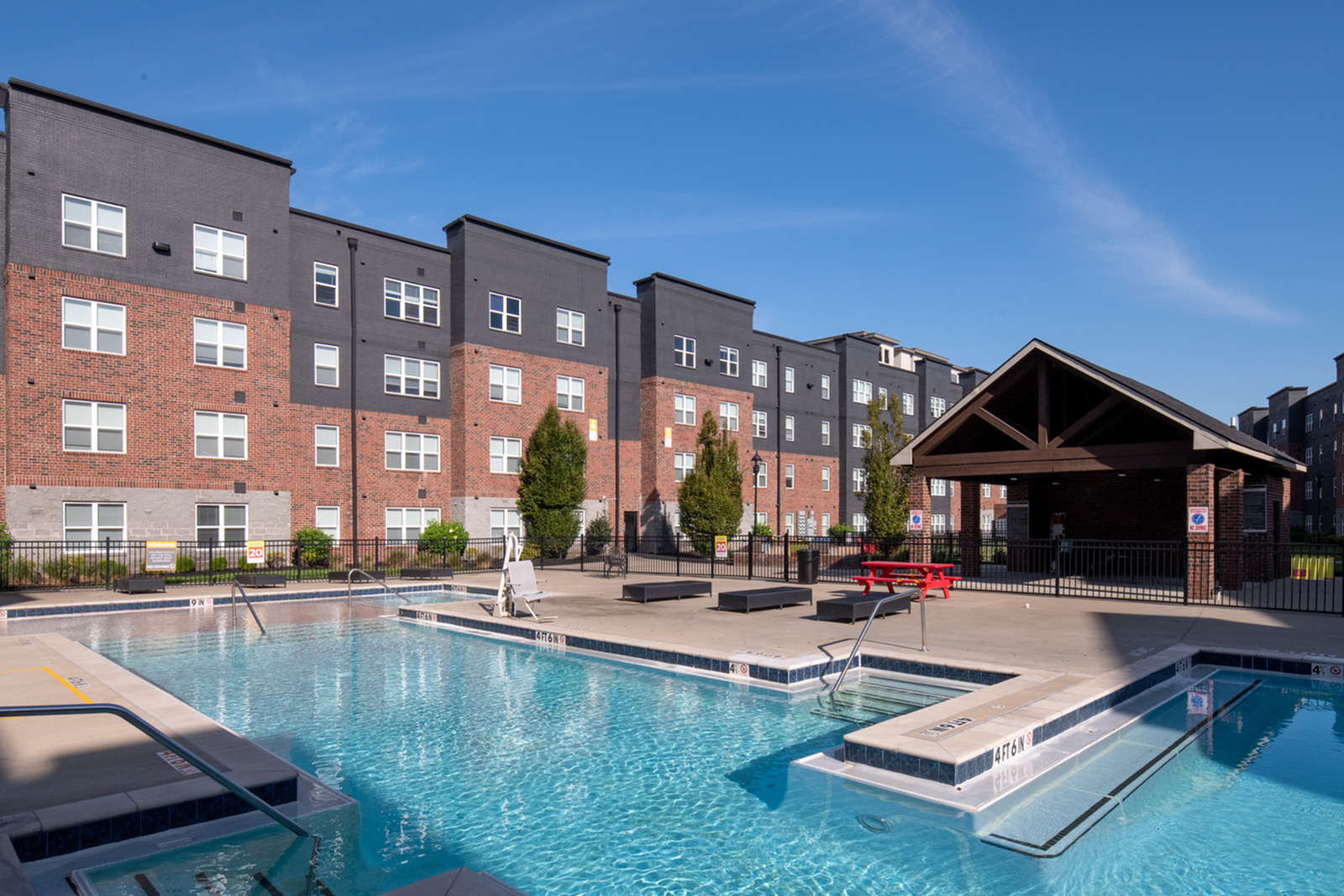 Pool at Trifecta Apartments in Louisville Ky