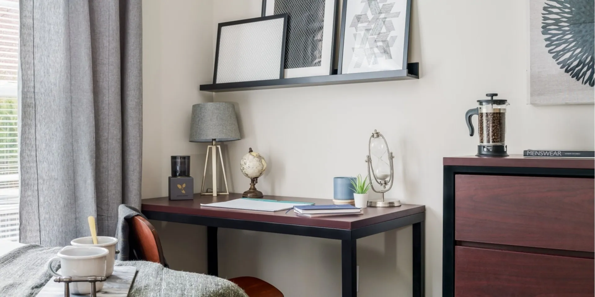 Desk in Bedroom | The Summit at Coates Run | Apartments in Athens, OH