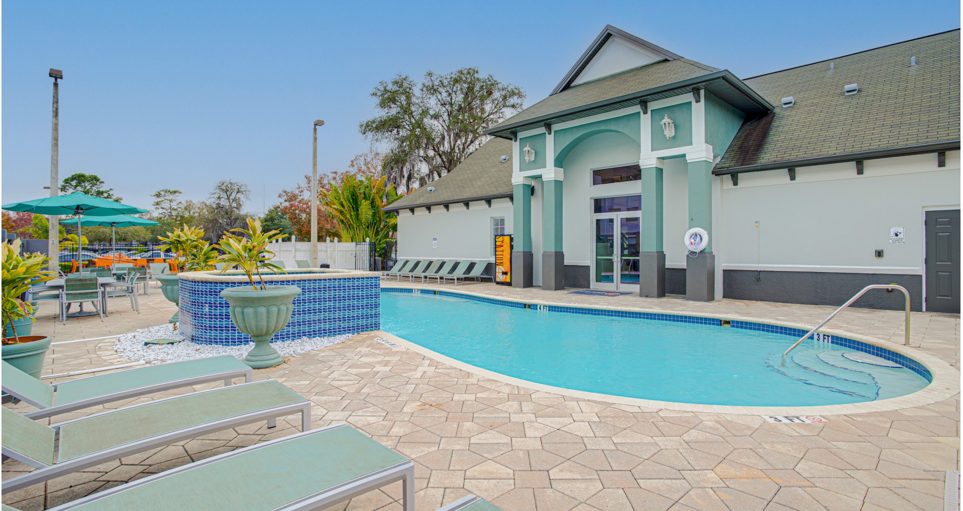 Pool & Sundeck | Station 42 | Tampa Apartments Near USF