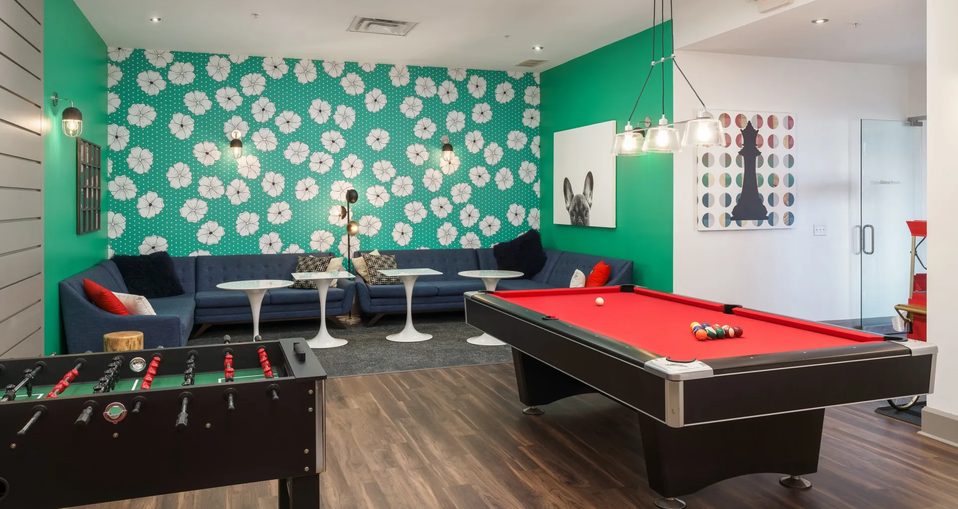 Pool Table & Foosball Table in Clubhouse | The Summit at Coates Run | Apartments in Athens, OH