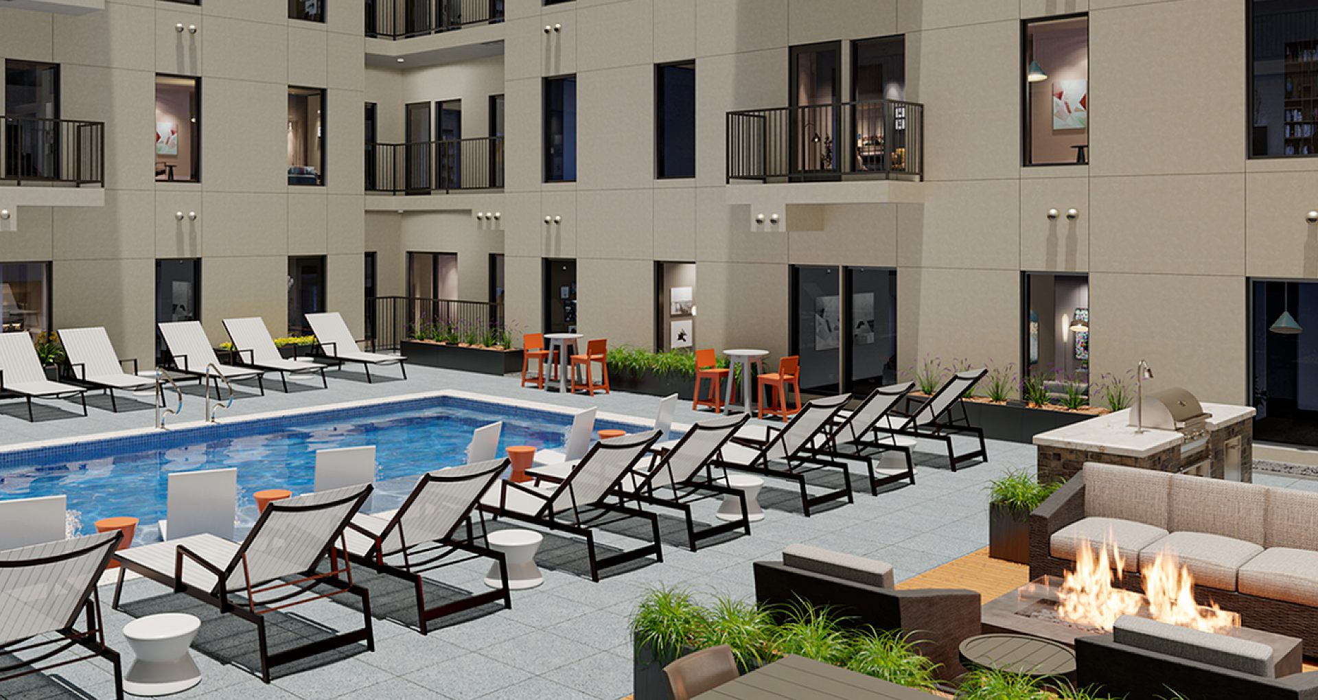 Pool and Fire Pit