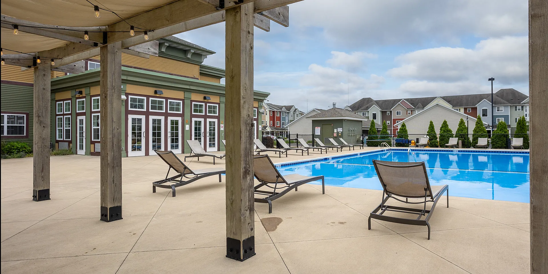 Pool | 48 West Apartments in Allendale, MI