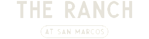 Modern logo design for The Ranch at San Marcos featuring elegant typography and a sleek layout.