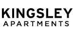 Elegant Kingsley Apartments logo featuring a modern, stylized compass design, exuding luxury and sophistication.