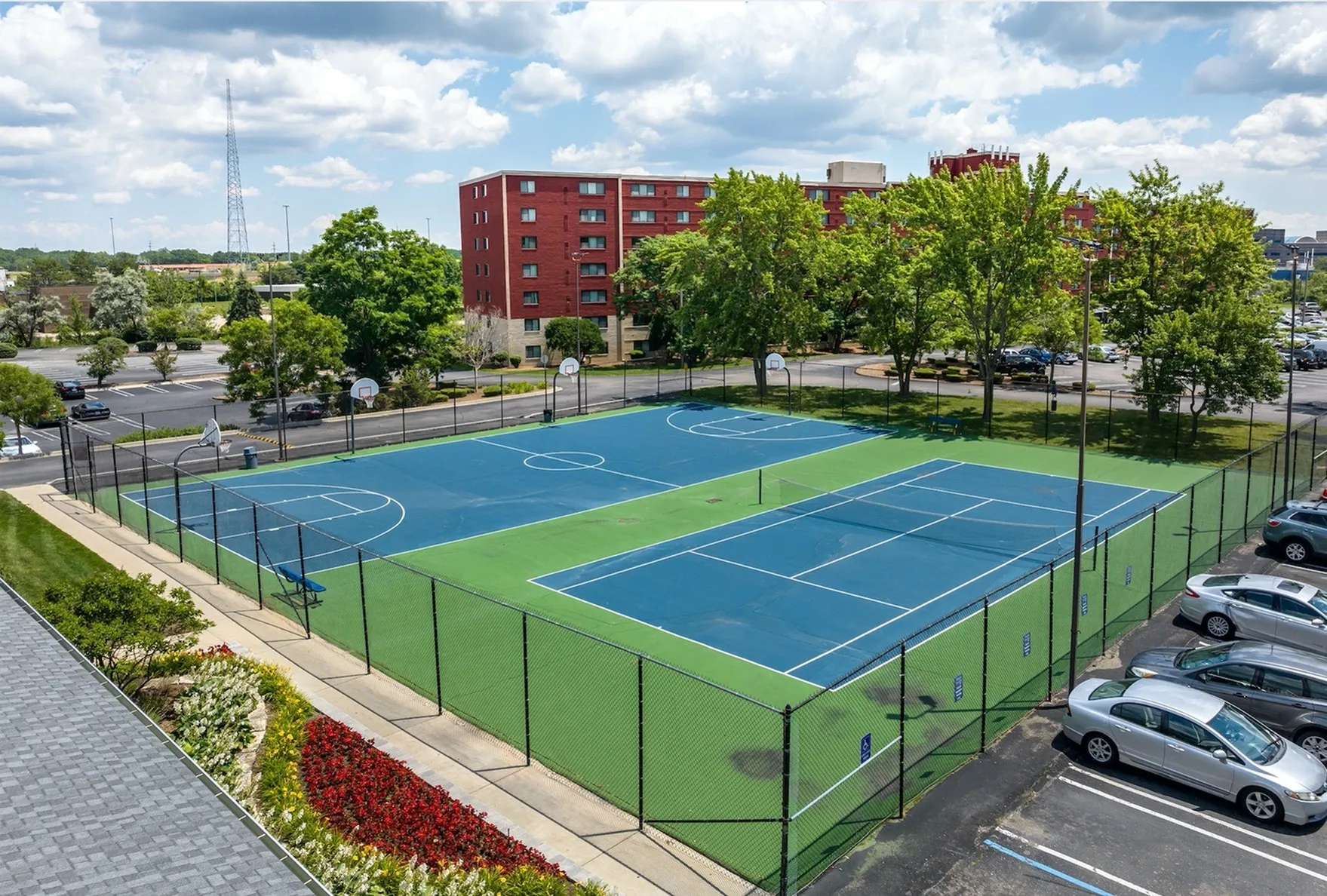 Tennis Court & Basketball Court