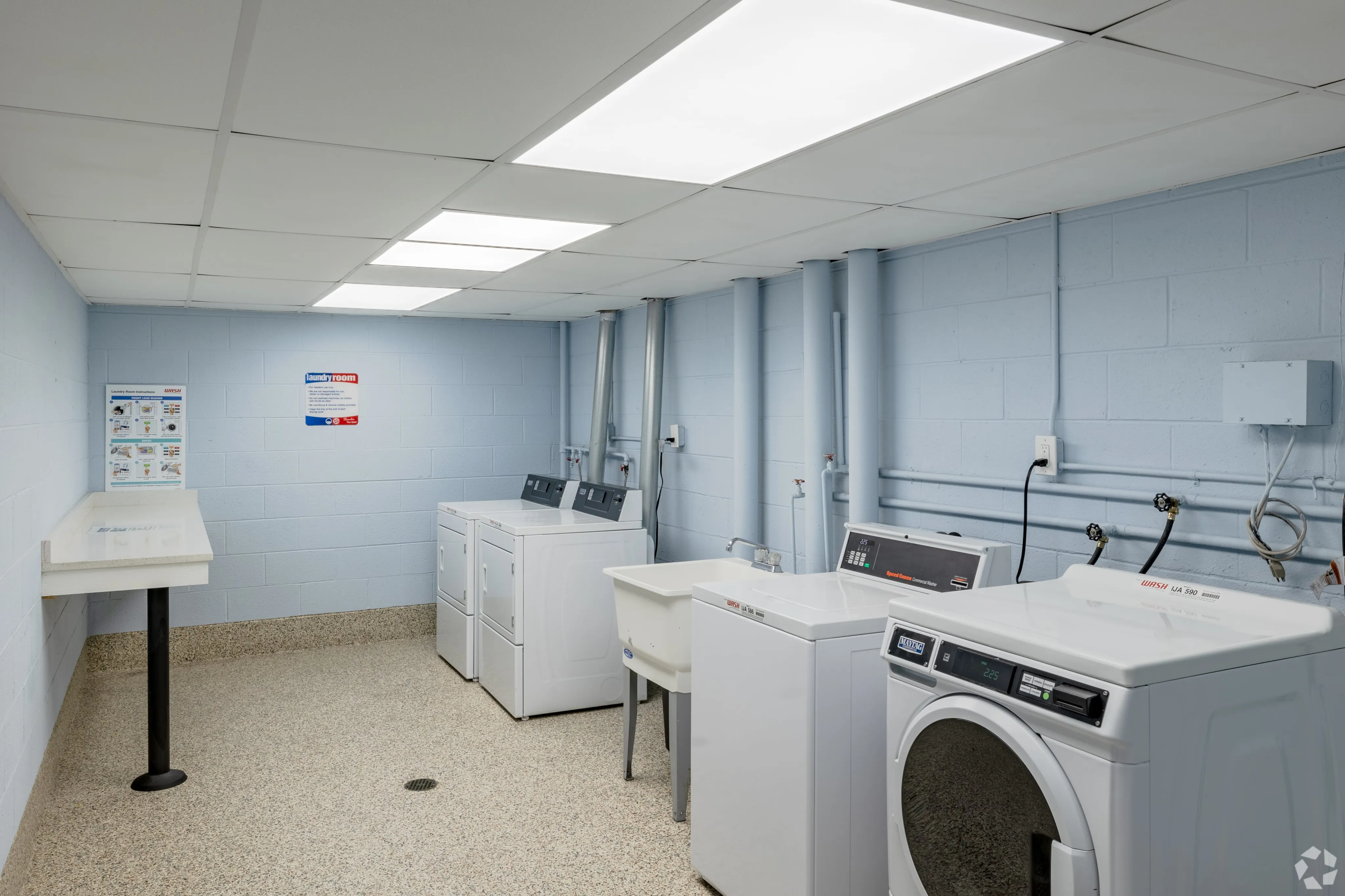 Laundry Rooms on Every Floor