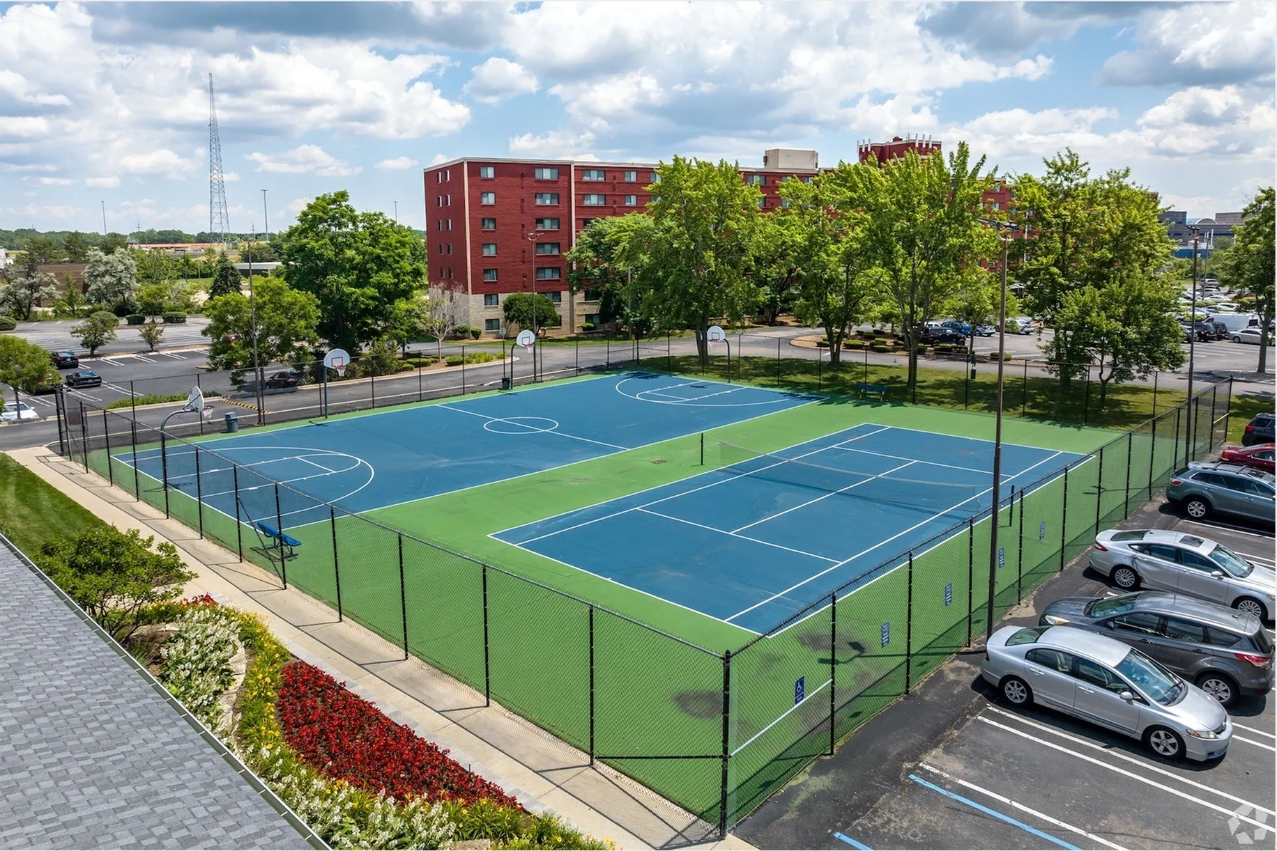 Basketball and Tennis Court