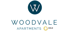 Elegant Woodvale Apartments logo with a modern design, showcasing a sophisticated brand identity.