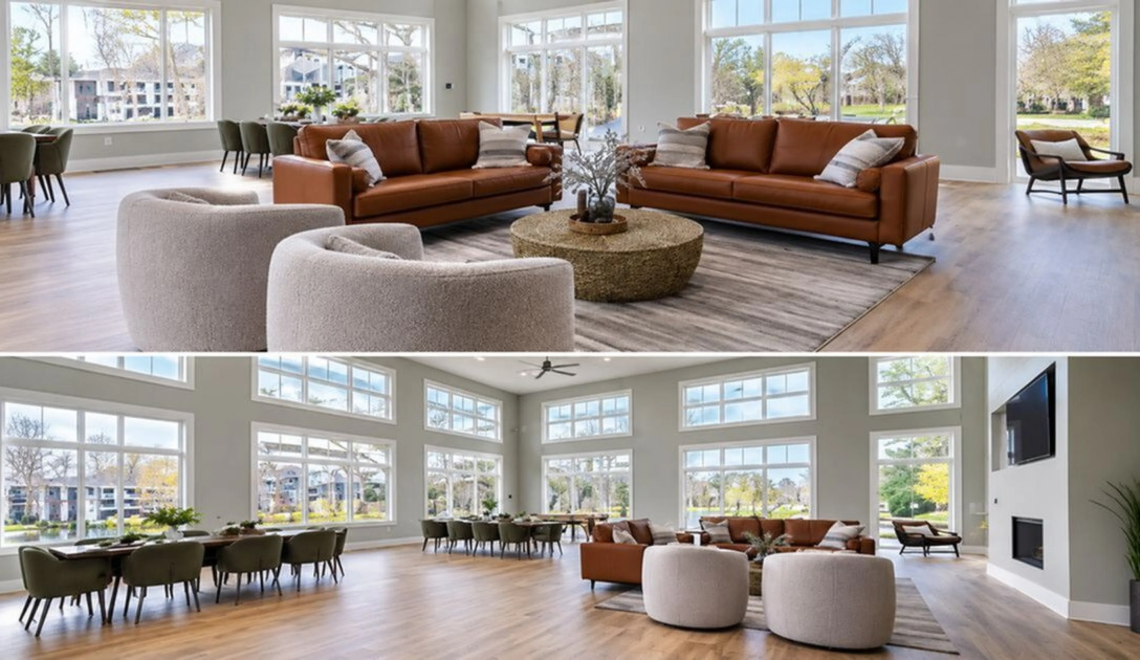 Seneca Village clubhouse lounge