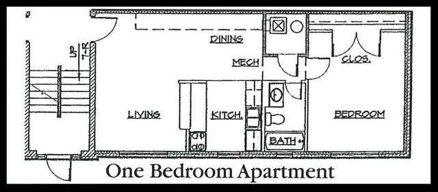 one bedroom floor plan
