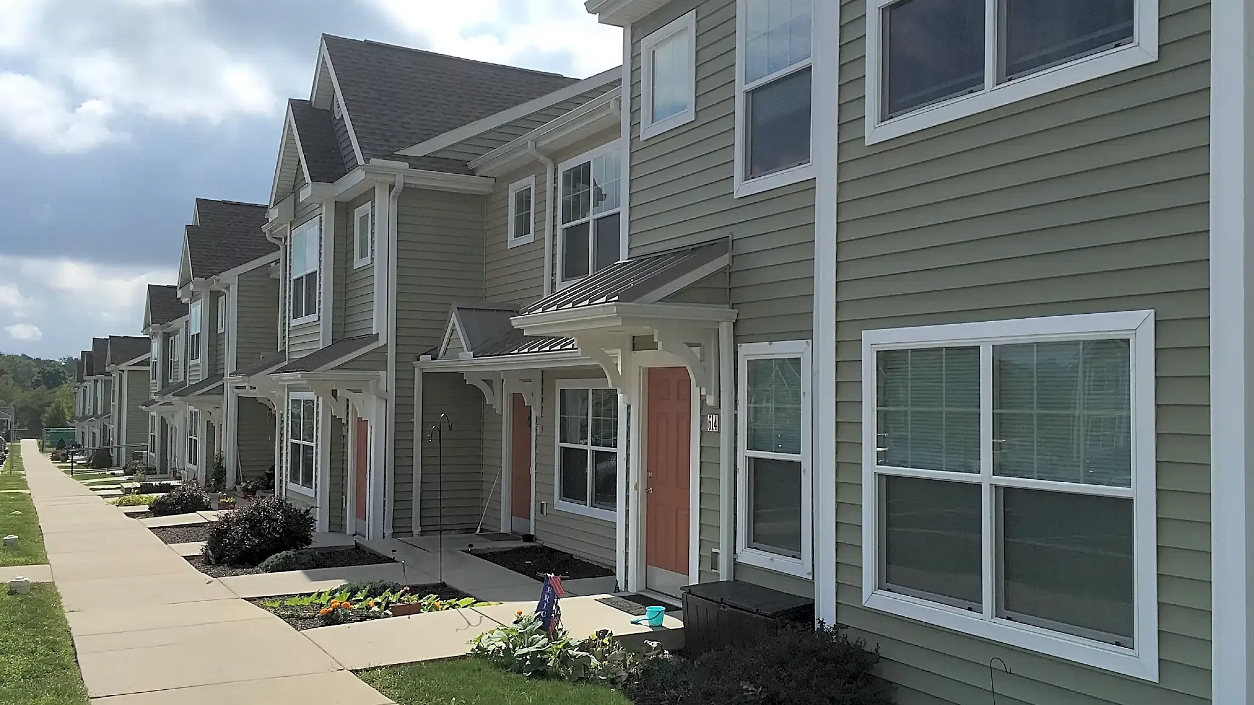 exterior of units