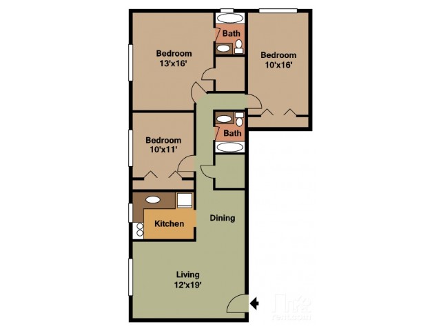 3 Bedroom / 2 Bath