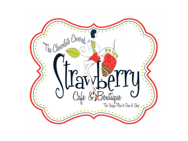 The Chocolate Covered Strawberry Cafe & Boutique Logo