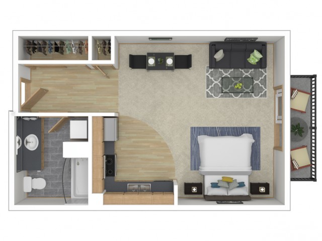 Floor Plan 4 | Seattle Washington Apartments | 700 Broadway Apartments