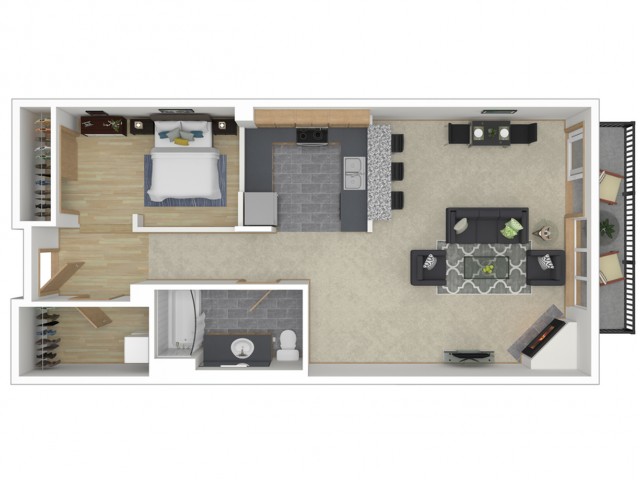 Floor Plan 10 | Apartments For Rent In Seattle Wa | 700 Broadway Apartments