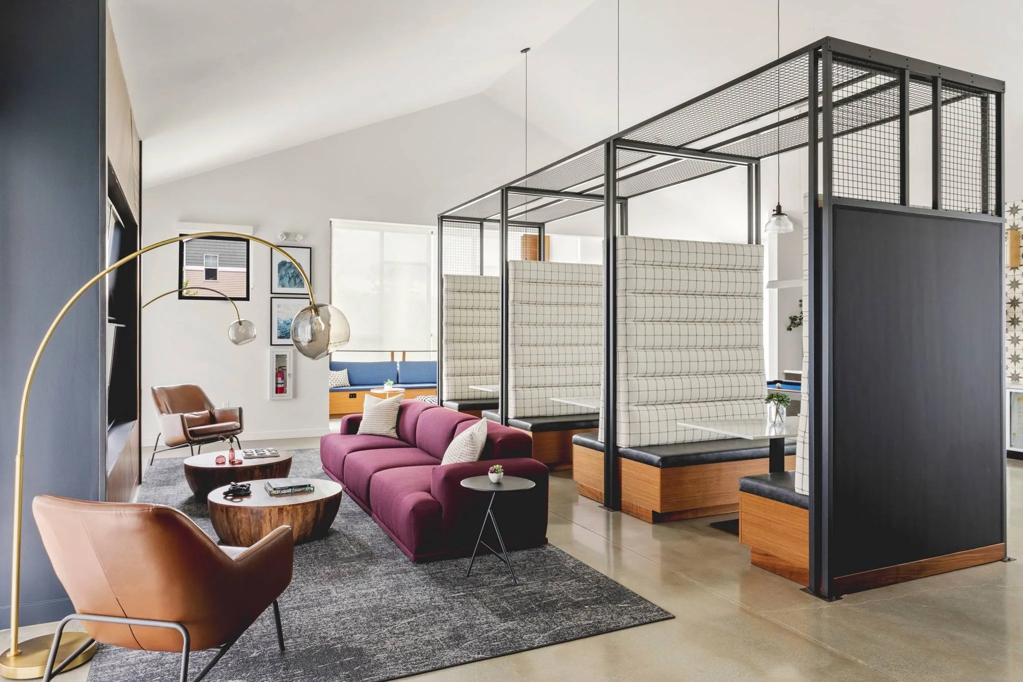 Community Clubhouse and Lounge Area | Everett WA Apartments for Rent | Helm Apartments