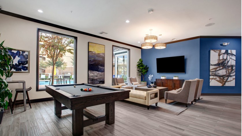 Community Game Room | 2 Bedroom Apartments In Sacramento | Broadleaf Apartments