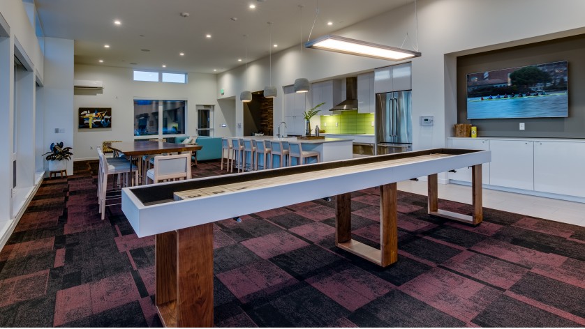 Club Room with Shuffle Board | Augusta Apartments | Seattle Apartments for Rent