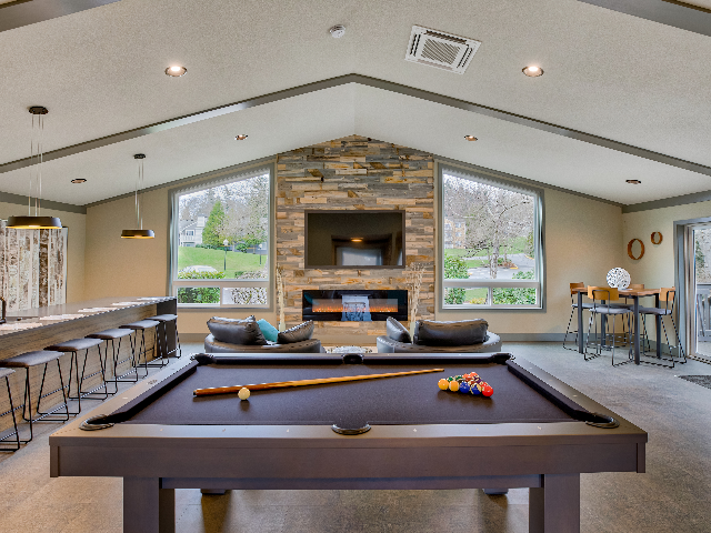 Billiards Table | Shoreline WA Apartments | Ballinger Commons Apartment Homes