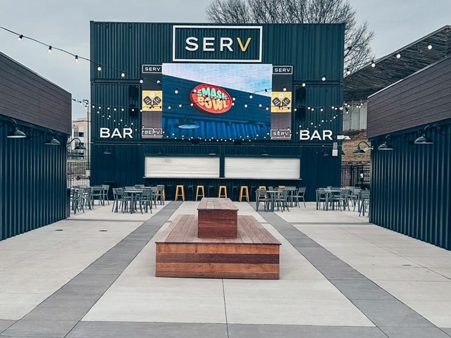 SERV, a new Overland Park, Kansas, entertainment complex centered around pickleball.