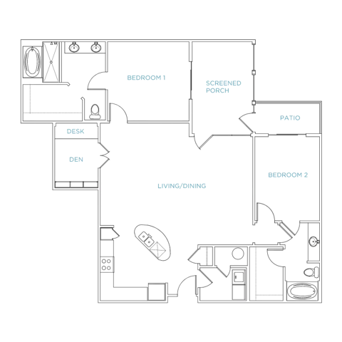Domain City Center D1 Floor Plan Image