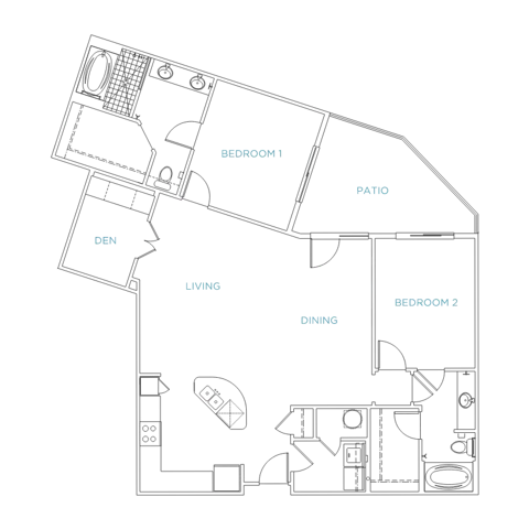 Domain City Center D1b Floor Plan Image