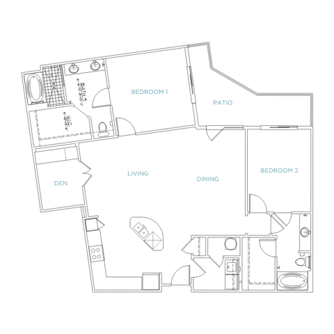 Domain City Center D1c Floor Plan Image