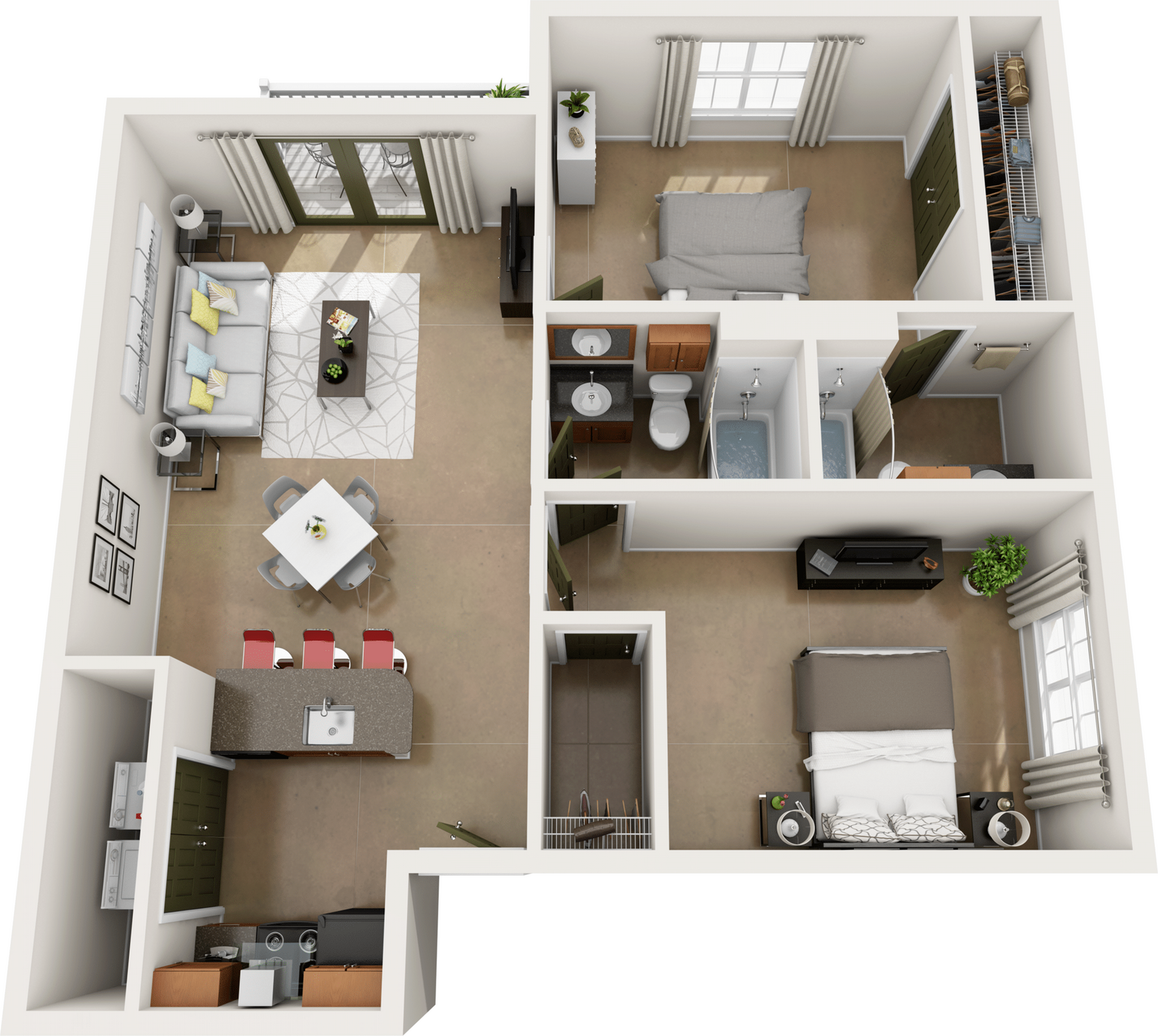 Cypress (Two Bed, Two Bath)