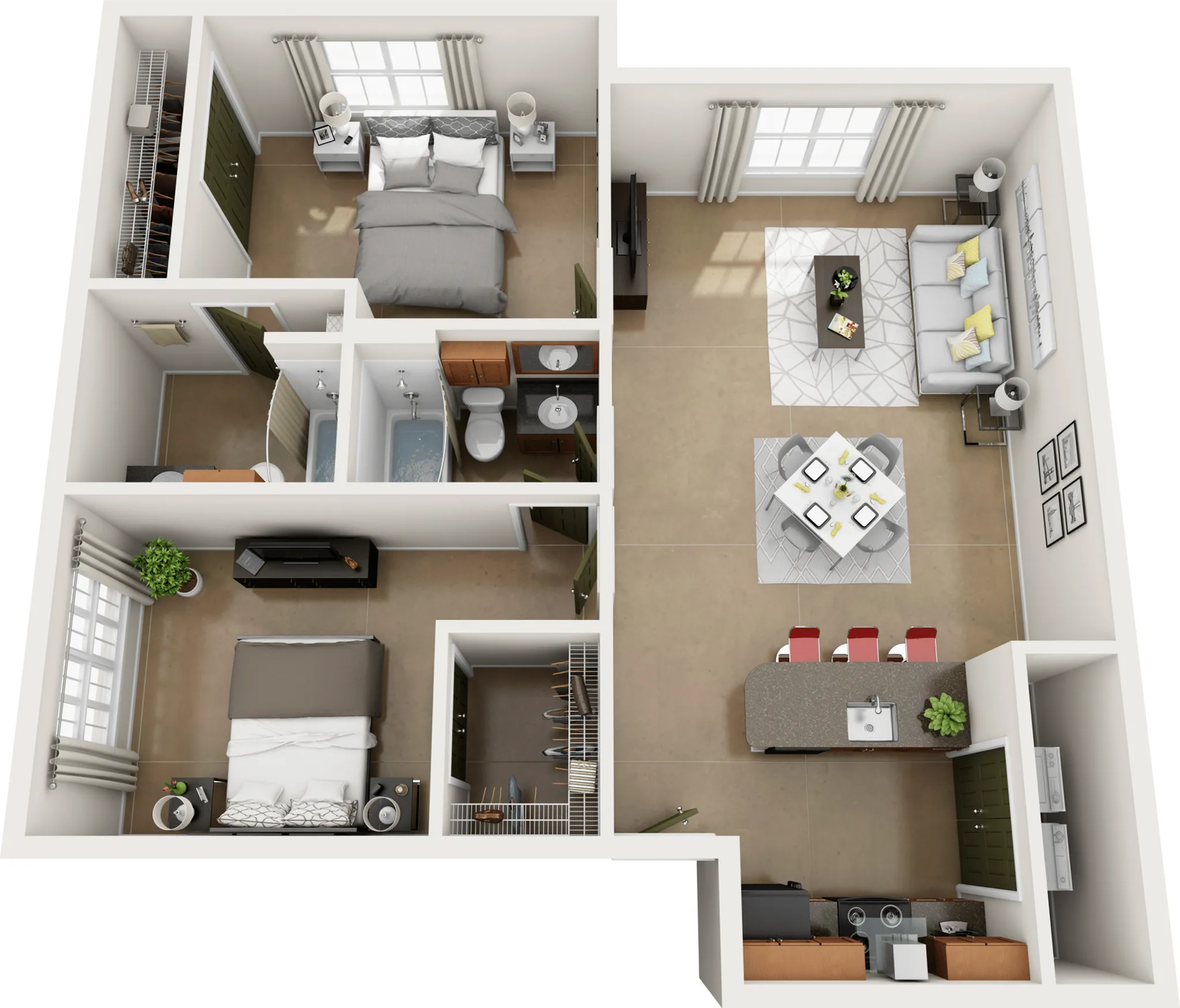 Sequoia (Two Bed, Two Bath)